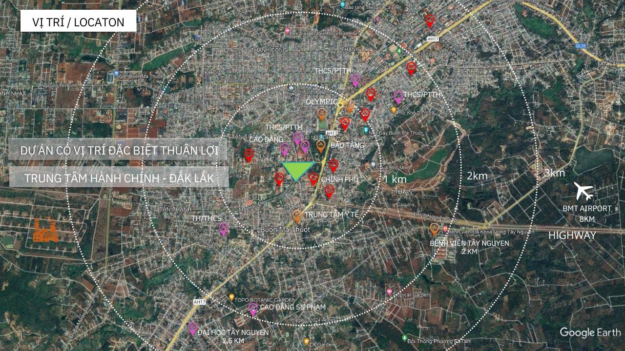 Vị trí dự ánEcoPark Buôn Ma Thuột